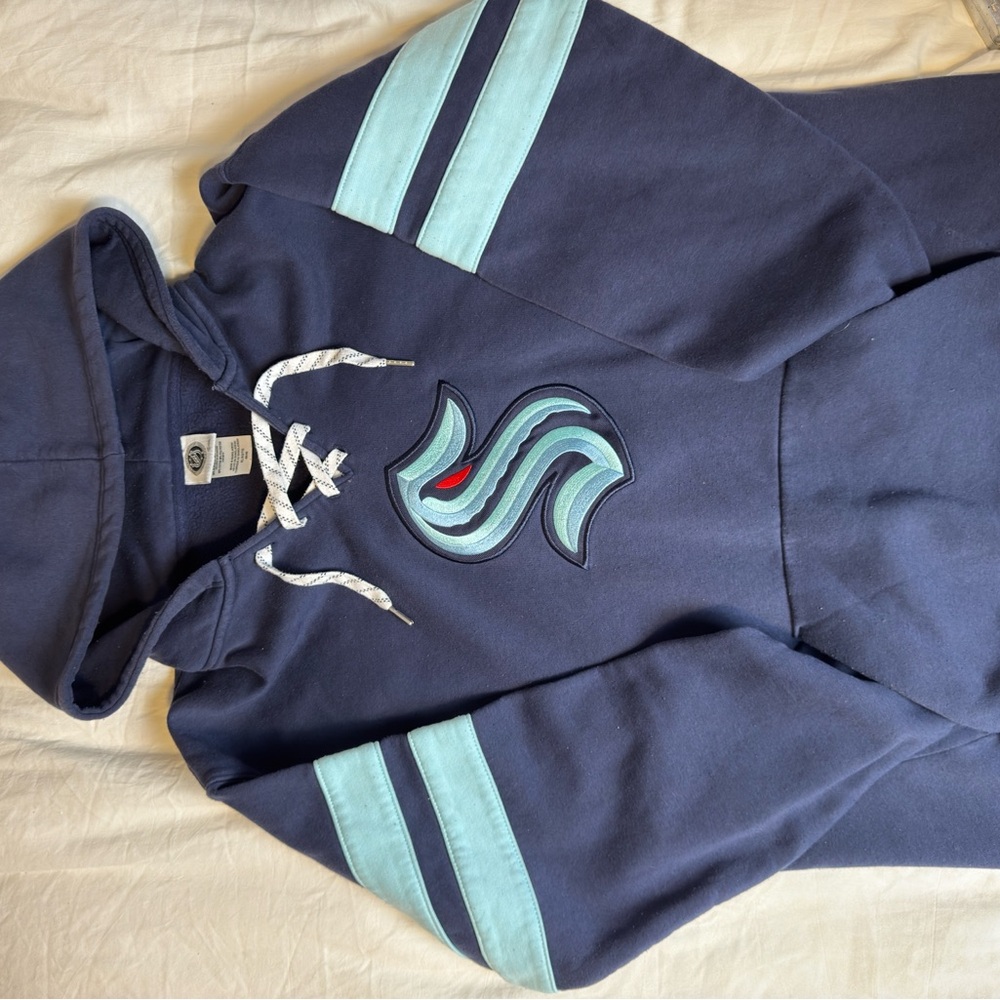 NHL Navy and Light Blue Hoodie